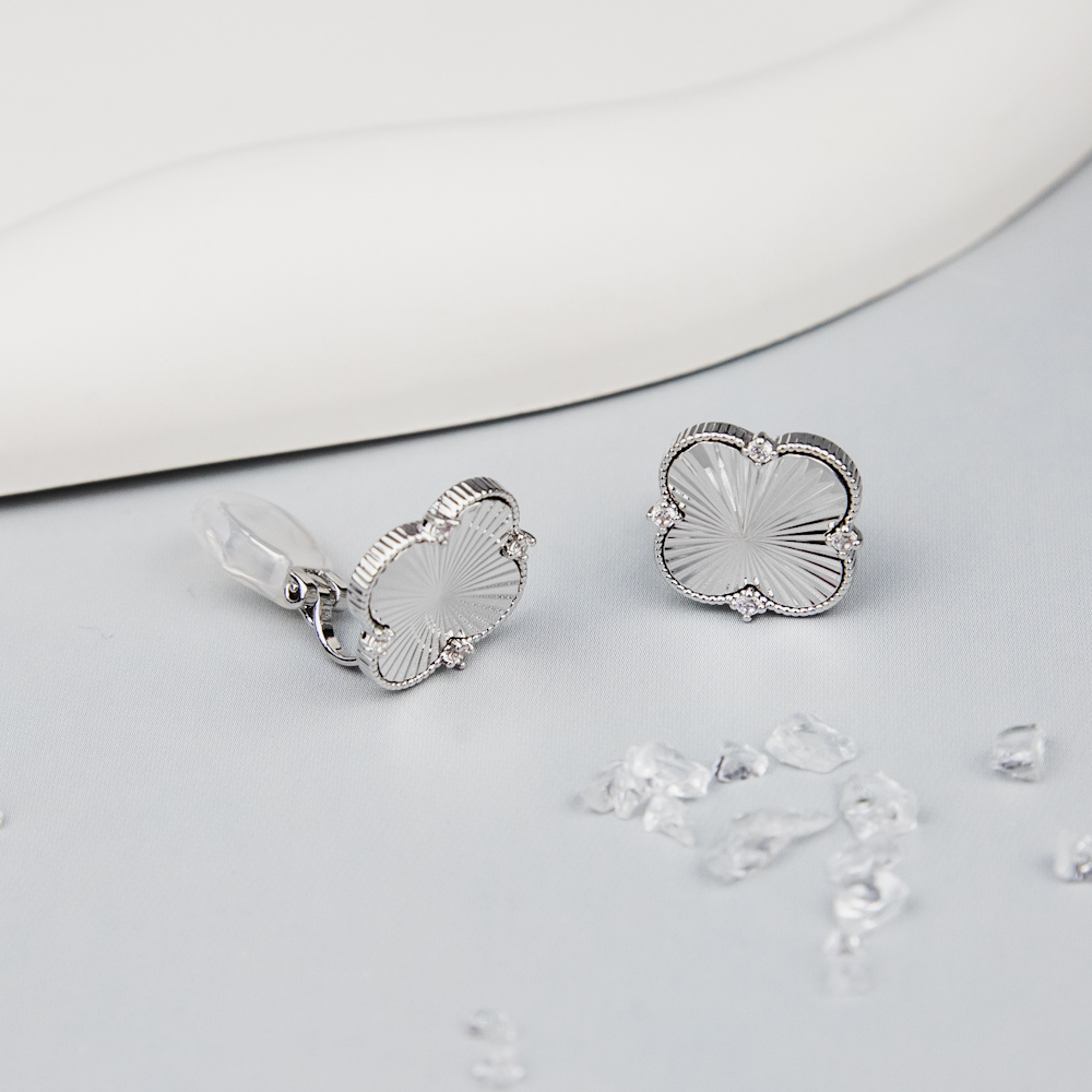 Серьги клипсы Арт. 3V-5250-W
