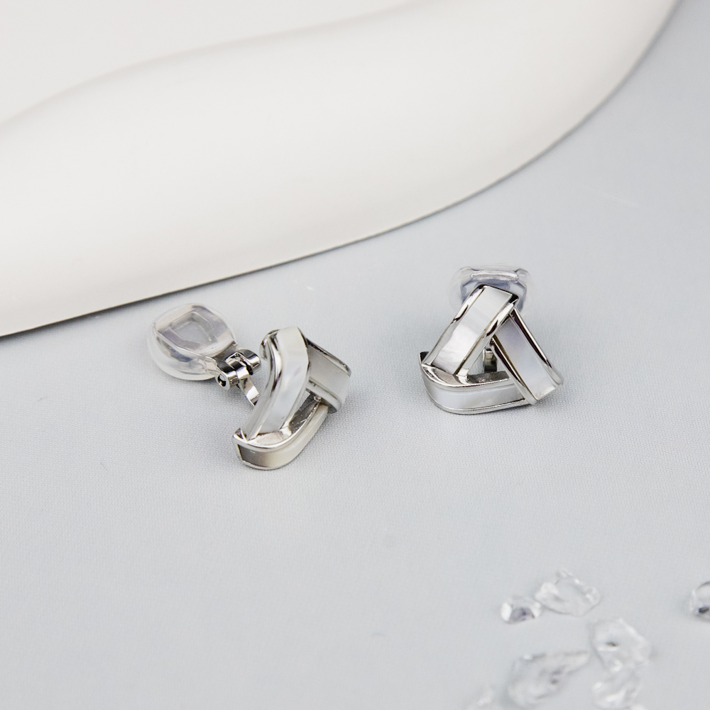 Серьги клипсы Арт. 3V-5254-W